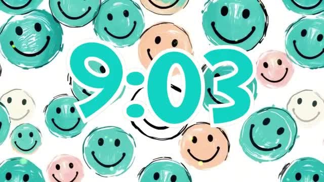 Colorful Emoji and Time Patterns