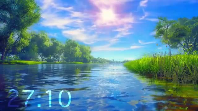 Serene Landscape with Lush Greenery and Tranquil Waters