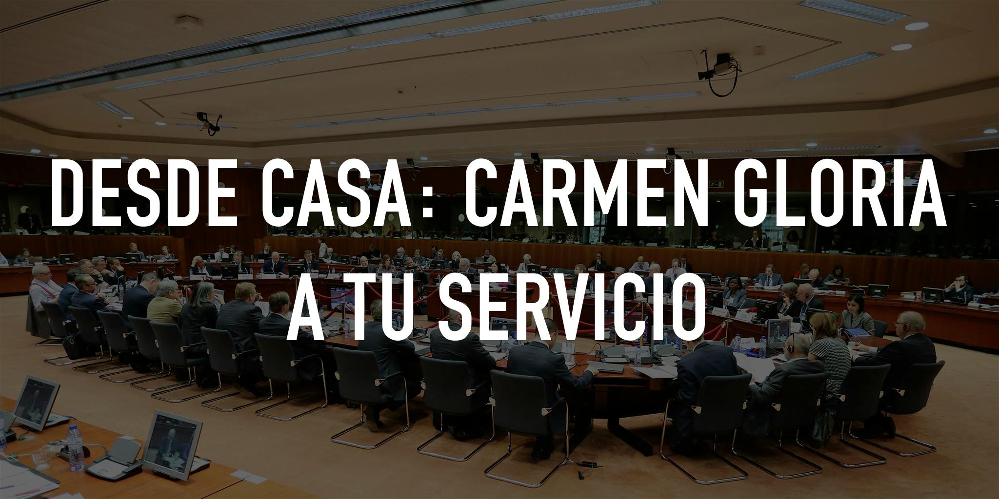 Desde casa: Carmen Gloria a tu servicio